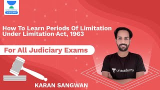 How to Learn Periods of Limitation Under Limitation Act 1963  Crack PCSJ  Karan Sangwan judiciary [upl. by Garibald314]