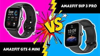 Amazfit gts 4 mini vs Bip 3 pro Whats the Difference AmazfitGlobal Amazfit amazfitsmartwatch [upl. by Dania285]