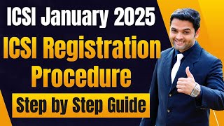 ICSI CSEET Registration Process January 2025  How to Fill CSEET Registration Form  Stepwise Guide [upl. by Niliram]