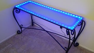 LED Glass Table HOW TO [upl. by Naffets636]