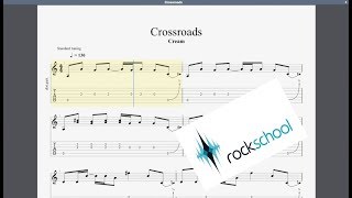 Crossroads Rockschool Grade 6 Guitar Play Along [upl. by Ahcire]