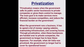 What is Privatisation  Privatization Meaning education shorts privatisation [upl. by Ingold]