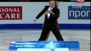 Oksana Domnina amp Maxim Shabalin  2010 Europeans  Compulsory Dance [upl. by Vincentia]