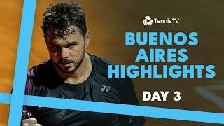 Wawrinka vs Jarry in THRILLER Cerundolo Etcheverry feature  Buenos Aires 2024 Highlights Day 3 [upl. by Richella]