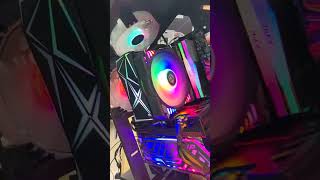 FULL RGB CASE WITH 6600 XT WITH XPG RAM rgbram rgbmemory truegaming [upl. by Whitver]