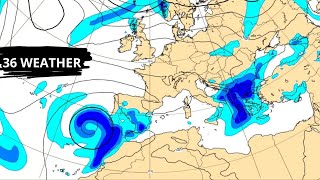 ΚΑΙΡΟΣ  22 Νοεμβρίου 2024  Μοντέλο ECMWF  Υετός  βροχές καταιγίδες  Στην Ευρώπη [upl. by Niawat944]