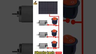 Solar panel with motor conection shorts short sorts shortvideo shortsvideo shortsfeed status [upl. by Donaghue]