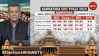 Karnataka Exit Polls Full Coverage Exit Polls Predict Close BJP vs Congress Fight JDS Holds Key [upl. by Onek]