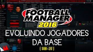 EVOLUINDO OS JOVENS DA BASE  Football Manager 2016 FM 2016 [upl. by Enyrehtac]