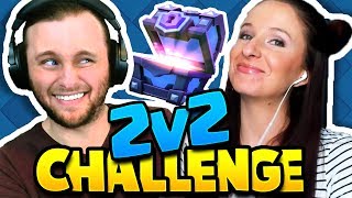 HUSBAND vs WIFE 2v2 CLASH ROYALE Silly Decks [upl. by Lonergan]