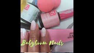 Babyboom Op Mijn Eigen Nagels  met pink gellac ♥ Diamantnails [upl. by Yeliac]