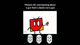 Phoenix SC overreacts about a gun memes shorts animation fyp minecraft phoenixsc [upl. by Olaznog]