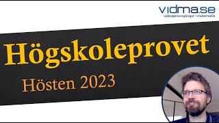 HÖGSKOLEPROVET HÖSTEN 2023 Båda kvantitativa provpassen [upl. by Coray]