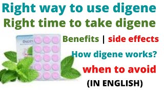 How to take or use digene tablet  how digene works  benefits and side effects of digene tablet [upl. by Aisirtap610]