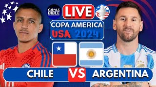 🔴CHILE vs ARGENTINA LIVE  COPA AMERICA 2024  Full Match LIVE Today [upl. by Ailaham]