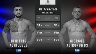 Cage Survivor 19 Dimitris Achilleos vs Giorgos Klironomos Full Fight [upl. by Adalie83]