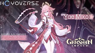 Yae Miko English Japanese Korean Chinese Official Demo Genshin Impact [upl. by Brogle773]