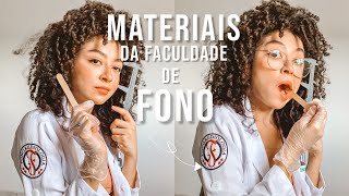 QUAIS MATERIAIS QUE USAMOS NA FONOAUDIOLOGIA [upl. by Uball]