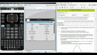 TI nspire CX CAS  Statistische Kennzahlen [upl. by Etyam676]