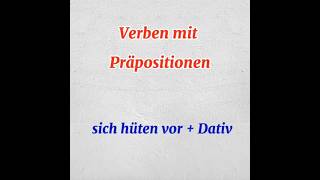 Verben mit Präpositionen auf B2 Niveau Deutsch lernen leicht gemacht lerndeutsch deutschkurs [upl. by Bradeord]