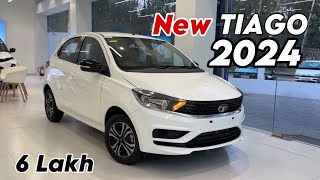 TATA TIAGO 2924 New Updated Model White Colour  TIAGO XT Optional 2024 Review [upl. by Wimsatt]