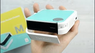 Pocket sized projector with JBL Sound  ViewSonic M1 Mini  Fortnite Gamplay [upl. by Notsae]