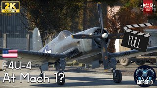 Breaking the sound barrier with a F4U4 plane warthunder speedtest mach1 [upl. by Zelle]