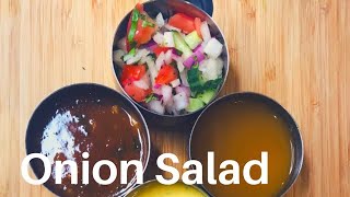 How To Make ONION SALAD For Poppadoms Indian Restaurant Style  The Bengali Cook [upl. by Bran641]