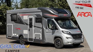 Camper SEMINTEGRALE ARCA EUROPA P 745 GLG NEW DEAL ARGENTO LETTI GEMELLI [upl. by Blen302]