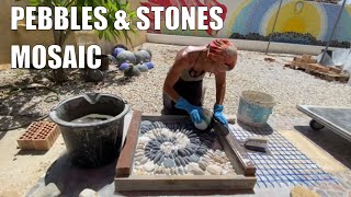 Transform Stones and Pebbles into a Stunning Path 🍃 DIY Mosaic Tutorial Ancient Artistry [upl. by Donalt156]