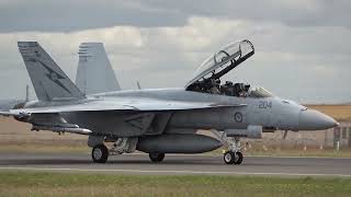 RAAF Boeing FA18F Super Hornet Display at Avalon Airshow 2023 Trade day [upl. by Pilar]