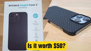 PITAKA Aramid Fiber Case for iPhone 13 Pro Unboxing [upl. by Omidyar]