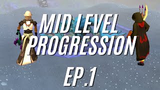 Old School Runescape Mid Level Progression Ep1 [upl. by Violette]