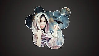 Photoshop Tutorial How to make photo collage  How To Create Circle collage [upl. by Etiuqal]