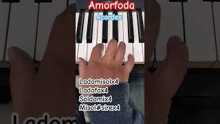 Amorfoda acordes pianotutorial music piano [upl. by Nednil]