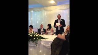 Funniest Father of the Bride speech Daughters second wedding [upl. by Elleuqar]