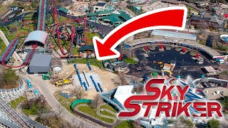 Sky Striker ON SITE amp Great America is ALIVE Sky Striker  Great America updates midApril 2024 [upl. by Aseel]