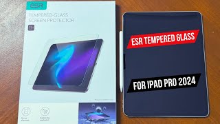 ESR Tempered Glass Screen Protector for iPad Pro 13 inch 2024 [upl. by Tenaej]