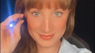 👩🏻‍⚕️ ASMR Sleep Doctor medical roleplay physical eye exam personal care attention layered sounds [upl. by Tse895]