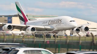 30 BIG PLANES LANDINGS from CLOSE UP  🇬🇧 Plane Spotting at London Heathrow Airport LHREGLL [upl. by Thetis]