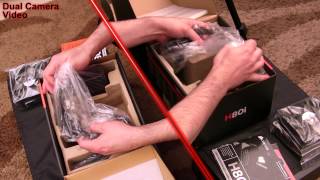 Corsair H80i Unboxing Dual camera view video HD 1080p [upl. by Namas]