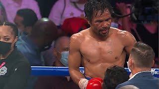 Manny Pacquiao Beaten Badly  YORDENIS UGAS vs MANNY PACQUIAO Highlights [upl. by Eitsirk]