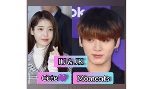 JK bts amp IU cute moments Shy Jungkook 🤭 kpop idol moments btsjk  song  still with you by bts [upl. by Mak863]