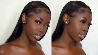 FULL FACE OF NYX  CANT STOP WONT STOP FOUNDATION  CONCEALER  DRUGSTORE MAKEUP TUTORIAL  DARKSKIN [upl. by Parnas]