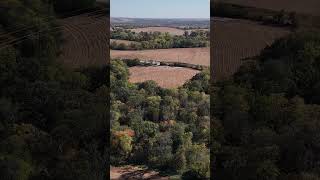 Flyover States drone shorts harvest farming flyover shorts [upl. by Pillihp624]