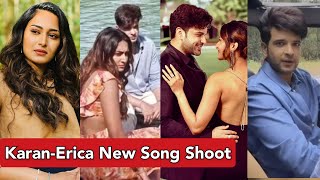 Karan Kundra and Erica Fernandes New Song BTS  KaranErica Fun BTS Video [upl. by Akeim]