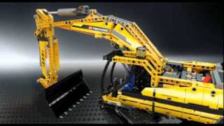 LEGO Technic 8043 Motorized Excavator Animation [upl. by Mehsah]