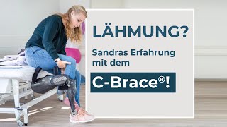 CBrace® Beinorthese Sandra geht trotz Lähmung vorher amp nachher [upl. by Applegate]