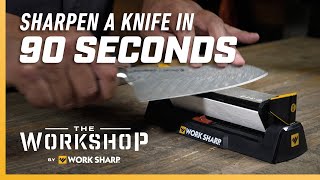 How to Sharpen a Knife in 90 Seconds Quick Easy Knife Sharpening Tutorial [upl. by Anilram352]