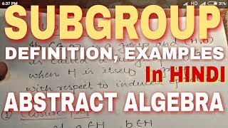 Subgroup definition  subgroup examples  in hindi [upl. by Aihsercal868]